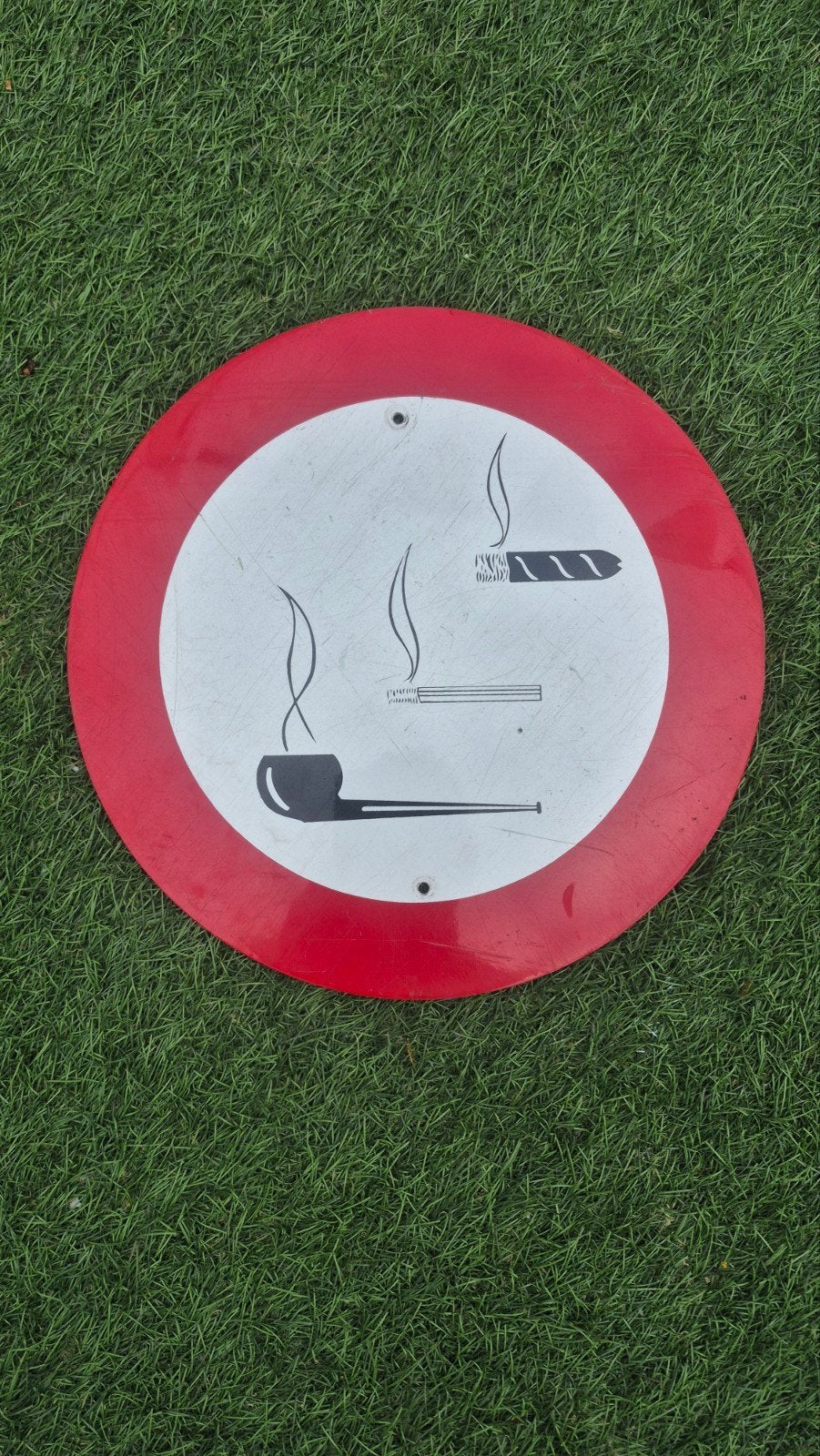 Vintage Rookverbodsbord - Sigaren, Sigaretten, Pijp, Ophalen of Verzenden