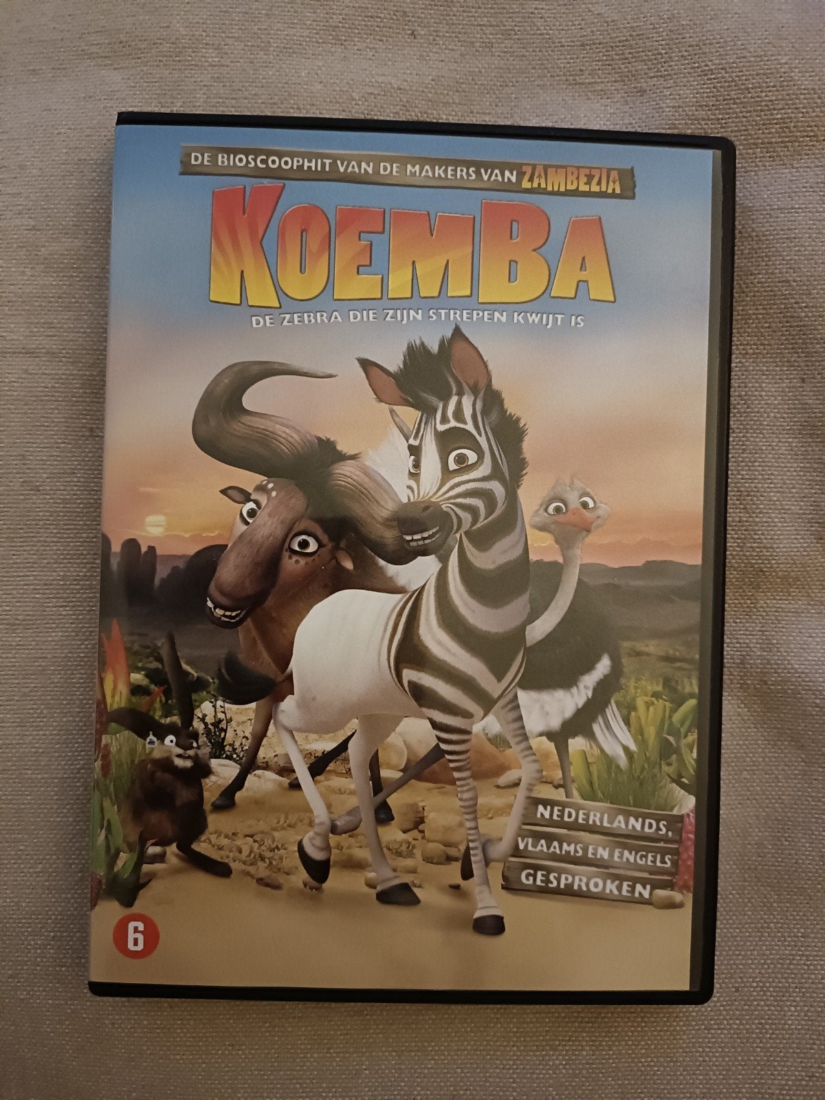 Koemba: De Zebra Die Zijn Strepen Kwijt Is (DVD), Gebruikt, Animatie, Ophalen of Verzenden, Vanaf 6 jaar