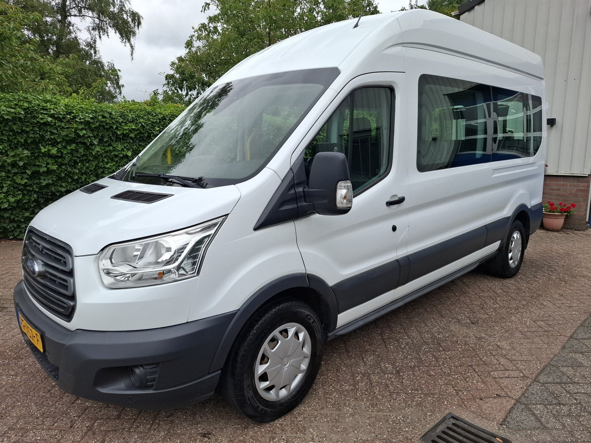 Ford Transit Kombi 350 2.0 TDCI L3H3 25400.- INCL BTW ROLSTO, Auto's, Gebruikt, Euro 6, 1850 kg, Wit