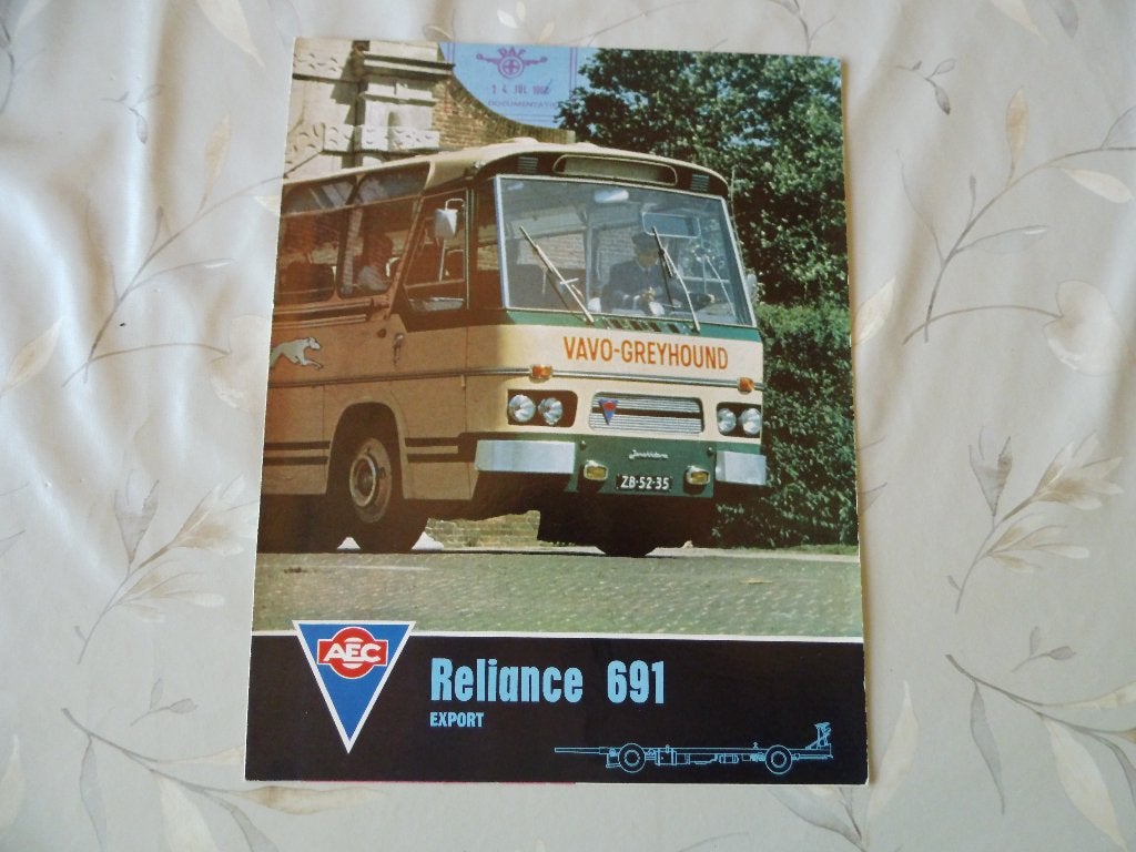AEC Reliance 691, touringcar VAVO Jonckheere 1966, Boeken, Verzenden, Zo goed als nieuw, Overige merken