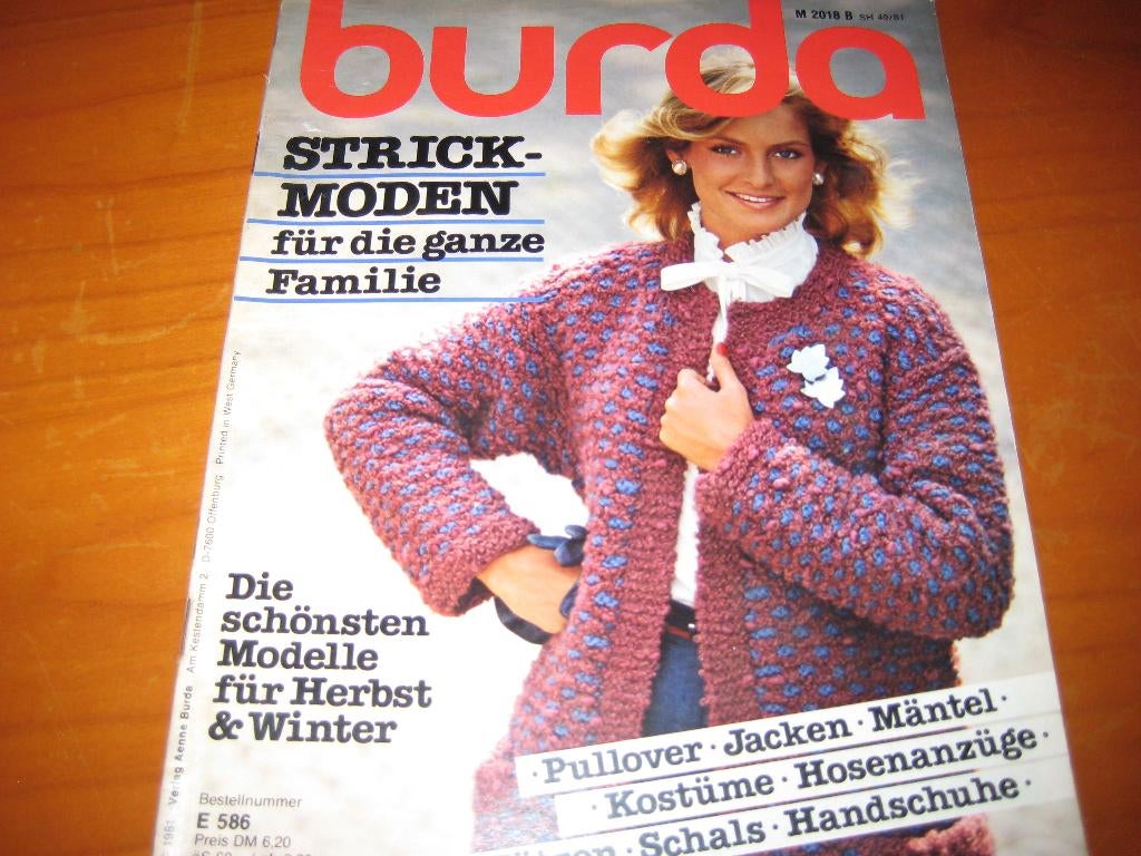 Burda Strick-Moden, die schönsten Modelle f. Herbst + Winter, Boeken, Ophalen of Verzenden, Zo goed als nieuw, Breien en Haken