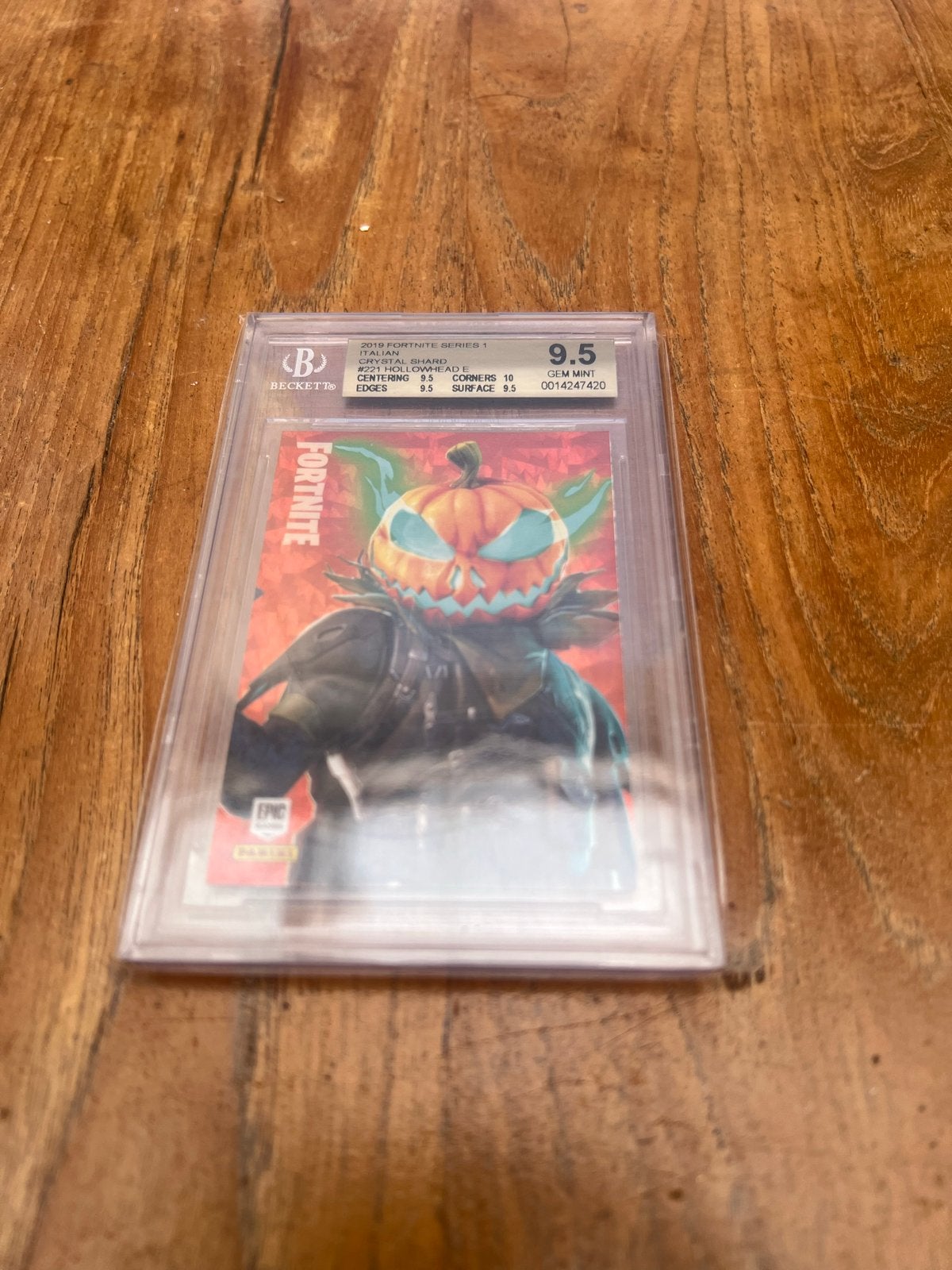 Pop 1 / Fortnite Crystal Shard #221 Hollowhead BGS 9.5, Hobby en Vrije tijd, Ophalen of Verzenden, Zo goed als nieuw, Losse kaart