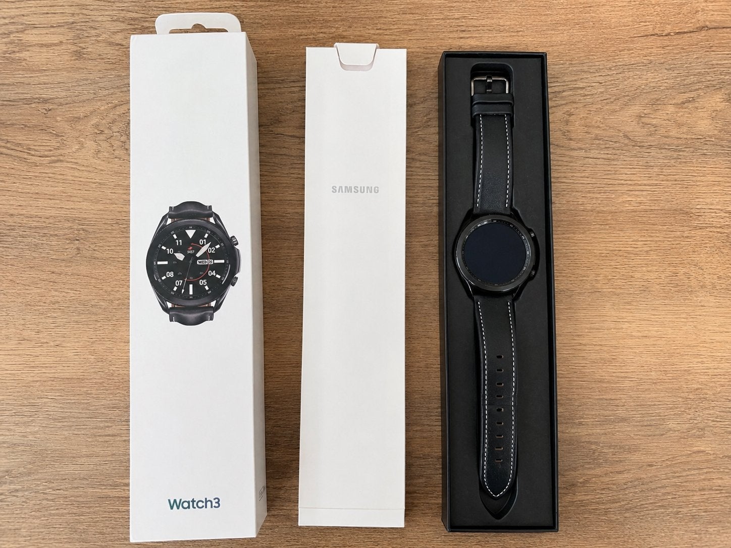 Samsung Galaxy Watch3 45mm Zwart | Compleet + Stalen Band  ✅, Gebruikt, Zwart, Ophalen of Verzenden, Waterdicht