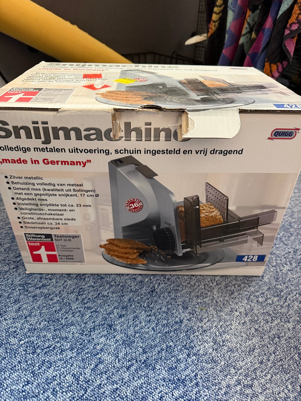 QUIGG Snijmachine - Volledig metalen uitvoering, Ophalen, Zo goed als nieuw