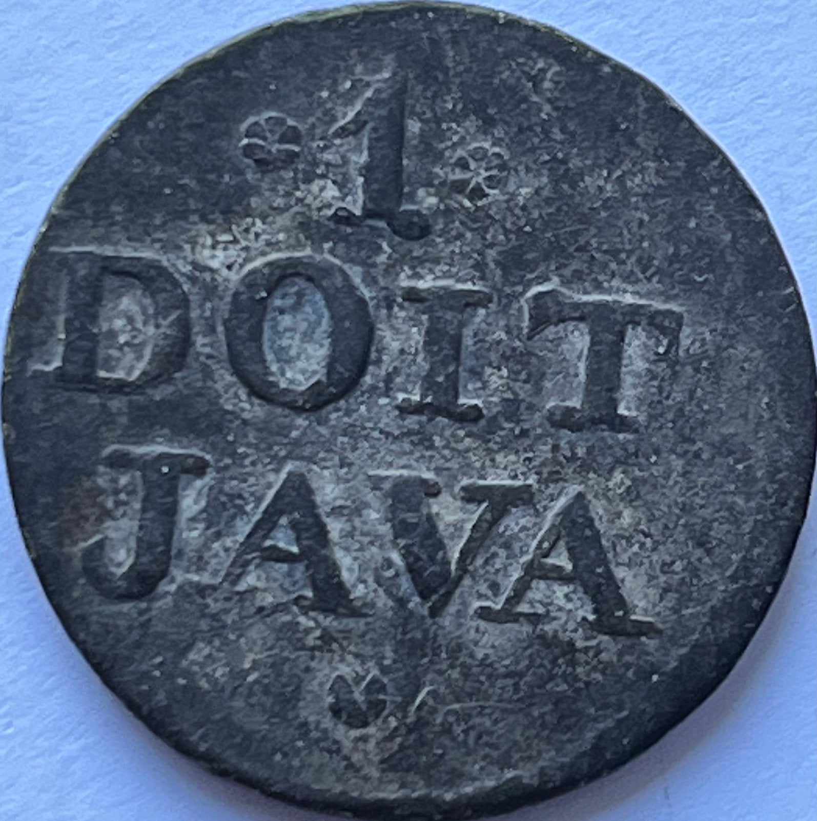 Batavia nette tinnen duit 1813, Ophalen of Verzenden, Vóór koninkrijk, Overige waardes