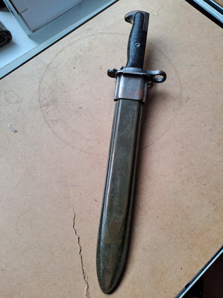Originele US Garand Bajonet AFH, Verzamelen, Militaria | Tweede Wereldoorlog, Ophalen of Verzenden, Landmacht, Amerika, Mes of Dolk