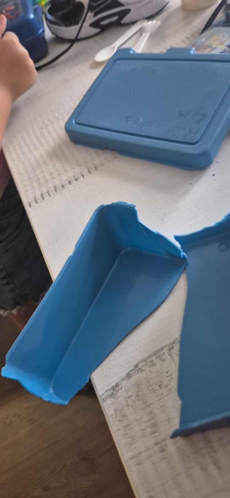 Broodtrommel - Zo goed als nieuw, Broodtrommel, Ophalen of Verzenden, Zo goed als nieuw, Blauw