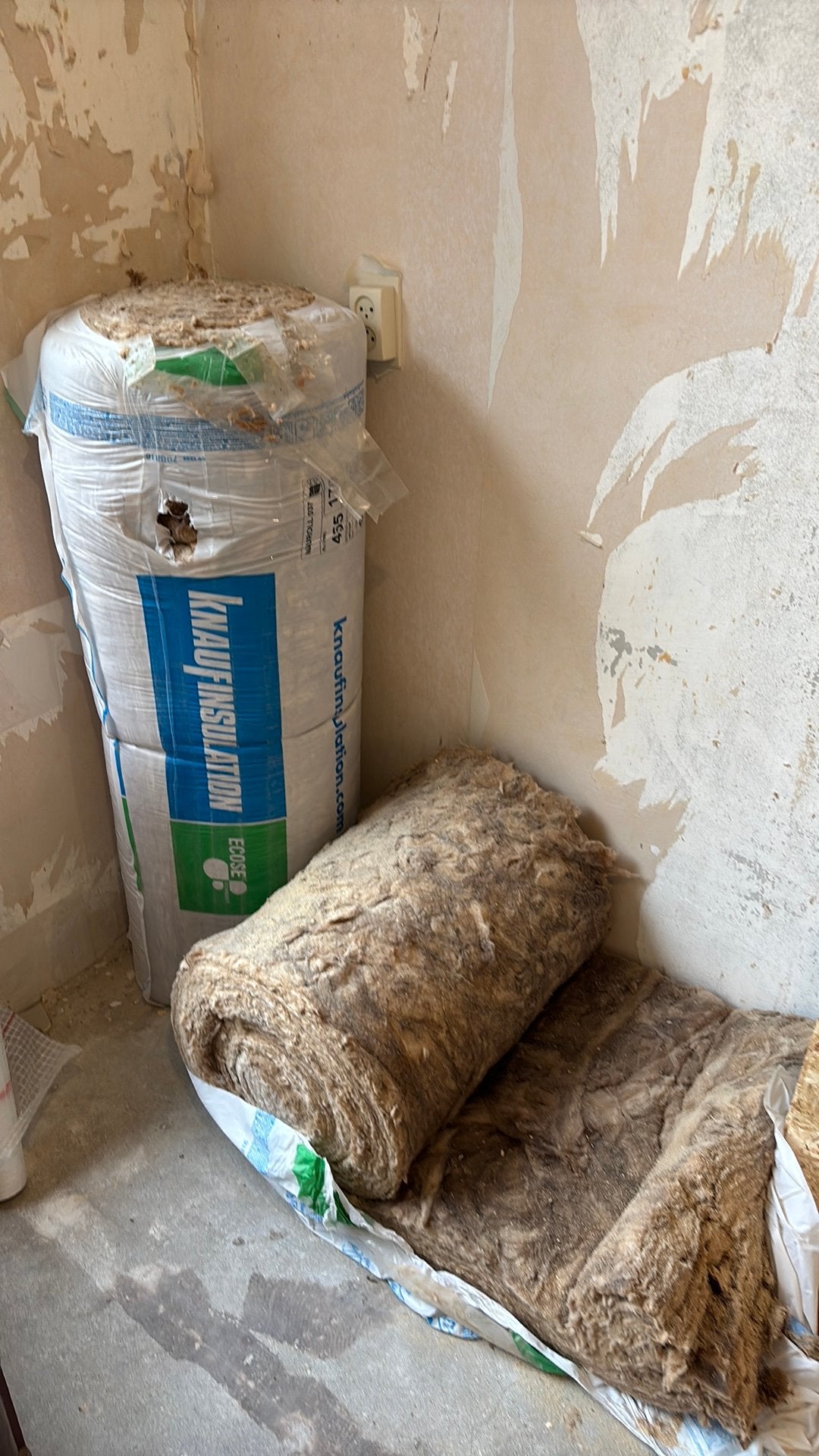 1.5 pak knauf naturoll 170, Ophalen, Zo goed als nieuw, Glaswol, 12 cm of meer