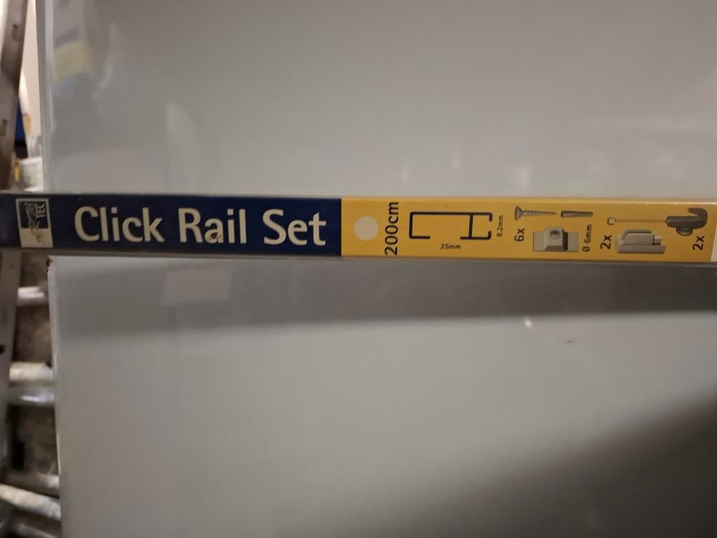 Klik rail nieuw 2 stuks, Ophalen of Verzenden, Nieuw, Overige typen, 5 meter of hoger