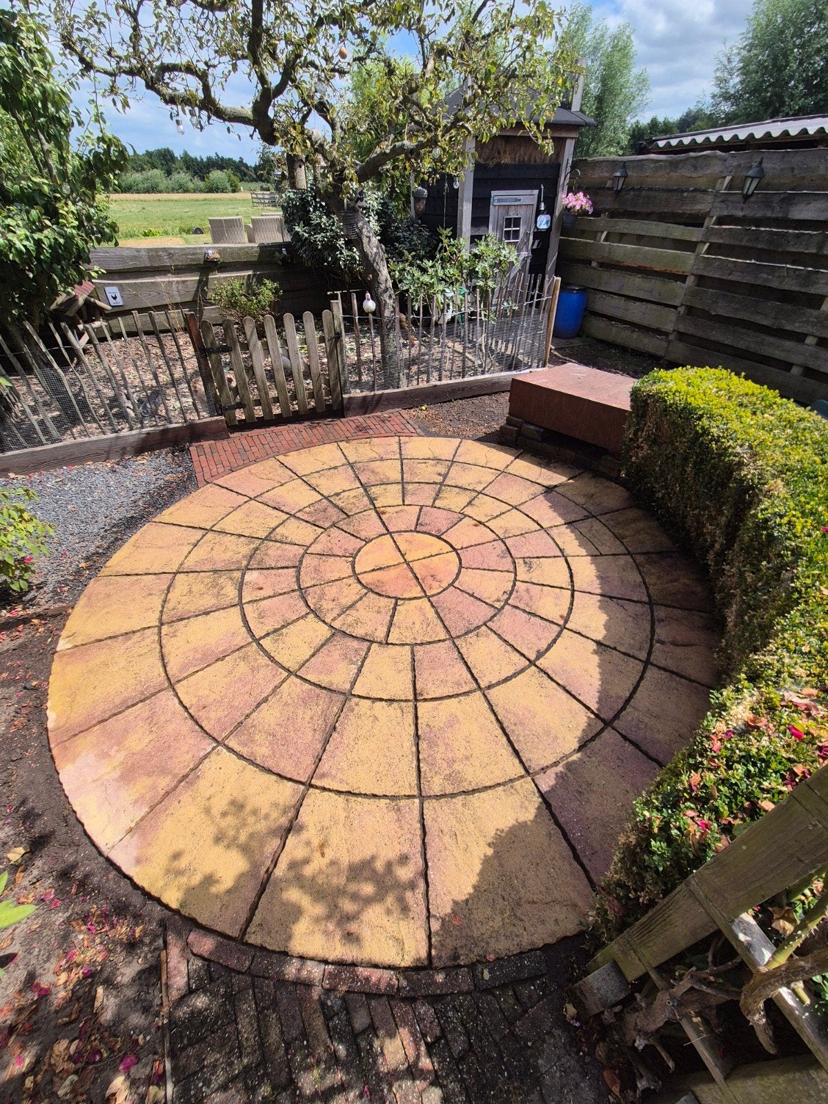 Ronde terrastegels, Tuin en Terras, Tegels en Klinkers, Ophalen, Gebruikt, 5 tot 10 m², Beton