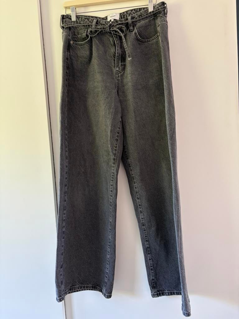 Numph spijkerbroek jeans wide leg maat 38 nagenoeg nieuw, Ophalen of Verzenden, Zo goed als nieuw, Grijs, W30 - W32 (confectie 38/40)