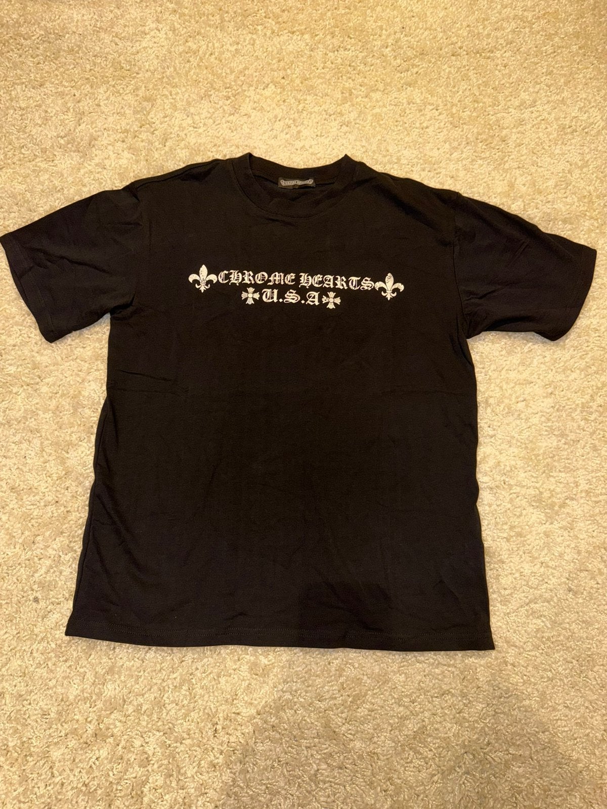 Chrome hearts t-shirt, Ophalen of Verzenden, Zo goed als nieuw, Maat 48/50 (M), Zwart