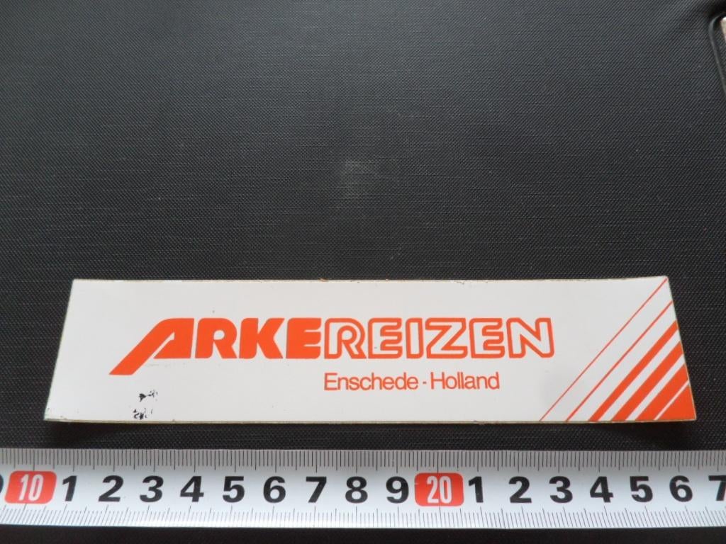 sticker Enschede ARKE REIZEN Holland  FV254, Ophalen, Zo goed als nieuw