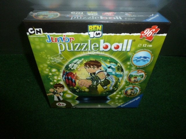 NIEUW JUNIOR puzzel bal BEN 10 12 cm doorsnede 96 stukjes, Ophalen of Verzenden, Meer dan 50 stukjes, Nieuw, 6 jaar of ouder