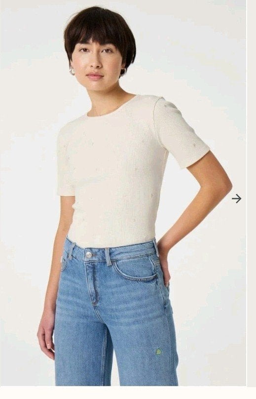 Fabienne Chapot Tanja Embro shirt maat S *nieuw *, Kleding | Dames, Beige, Nieuw, Ophalen of Verzenden, Maat 36 (S)