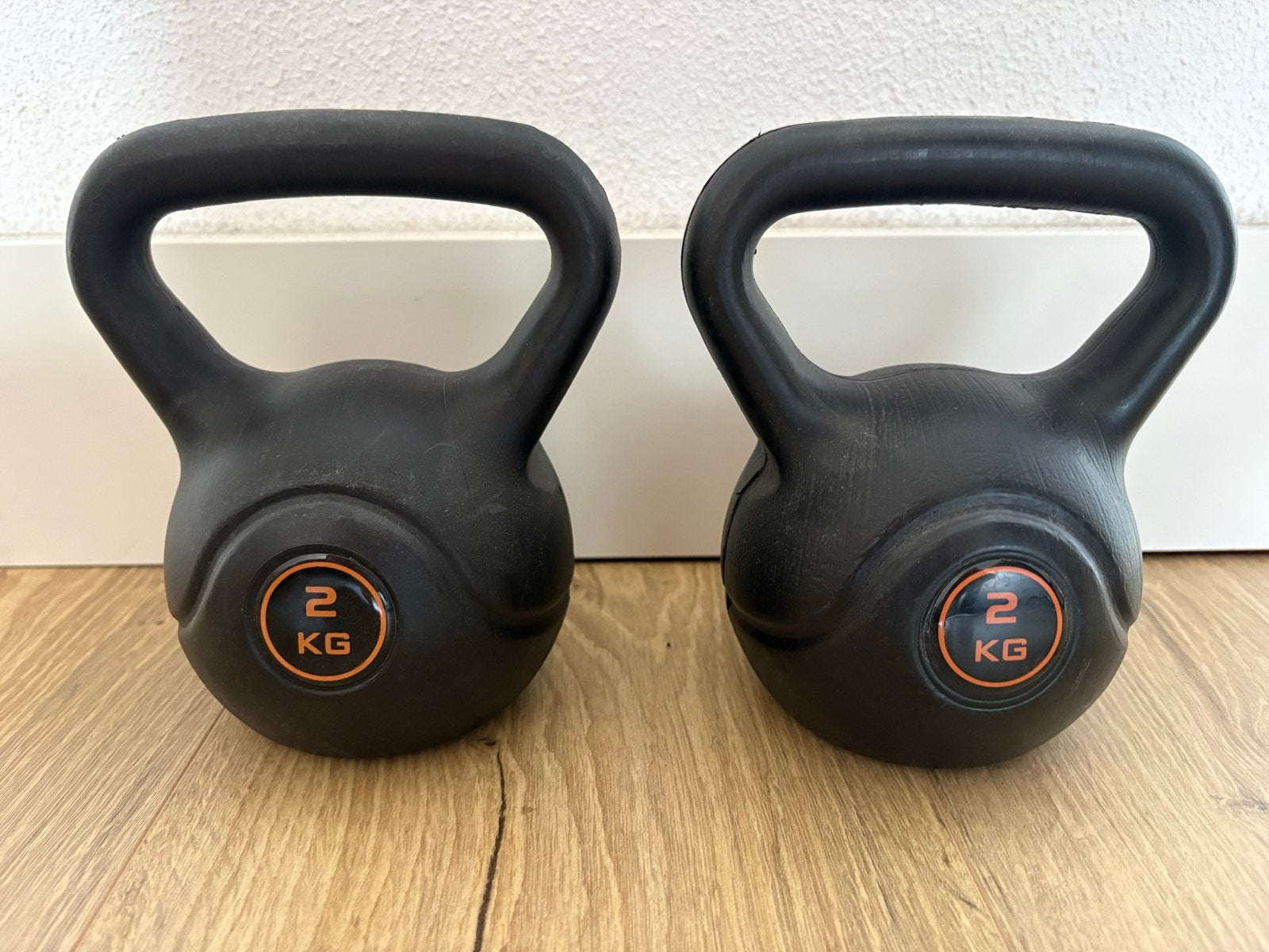 Set van 2KG Kettlebells en Dumbbells, Ophalen, Zo goed als nieuw, Armen, Kettlebell