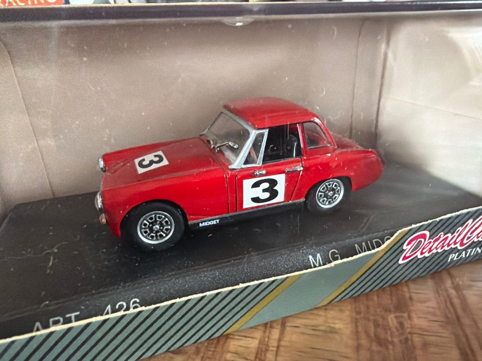 Detailcars 1/43 MG Midget MK IV 1969 Racing - Nieuw, Hobby en Vrije tijd, Overige merken, Auto, Detailcars, Nieuw