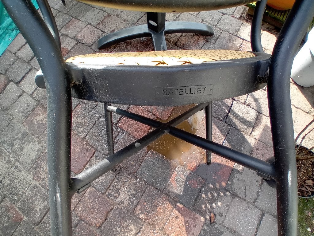 satelliet terras stoelen, Ophalen, Gebruikt, Aluminium