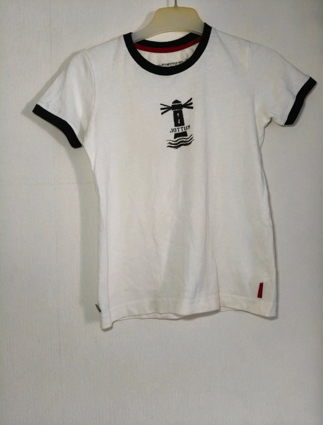 Jottum T-shirt met vuurtorenprint - Maat 128, Ophalen of Verzenden, Gebruikt, Meisje, Shirt of Longsleeve