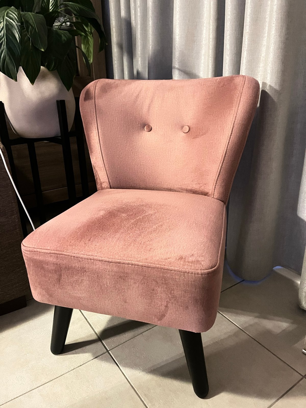 Roze Fauteuil stoel, Huis en Inrichting, Ophalen, Overige kleuren, Zo goed als nieuw, Eén