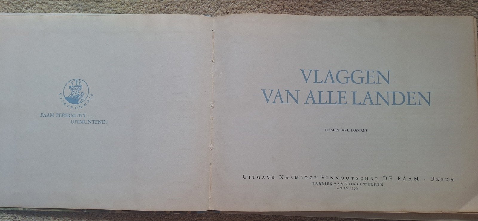 Vlaggen van alle landen - N.V. De Faam Breda (1938), Ophalen of Verzenden, Gelezen, Overige typen