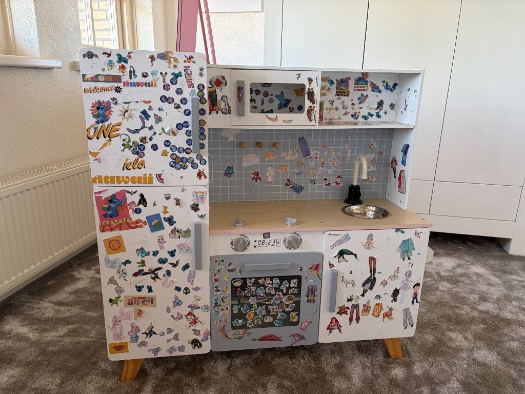 Speel keuken meisje, Kinderen en Baby's, Speelgoed | Speelkeukens, Ophalen, Gebruikt, Hout, Speelkeuken