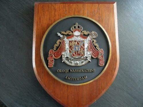 Gezocht schildje zie afbeelding prijs n.o.t.k., Verzenden, Landmacht, Nederland, Embleem of Badge