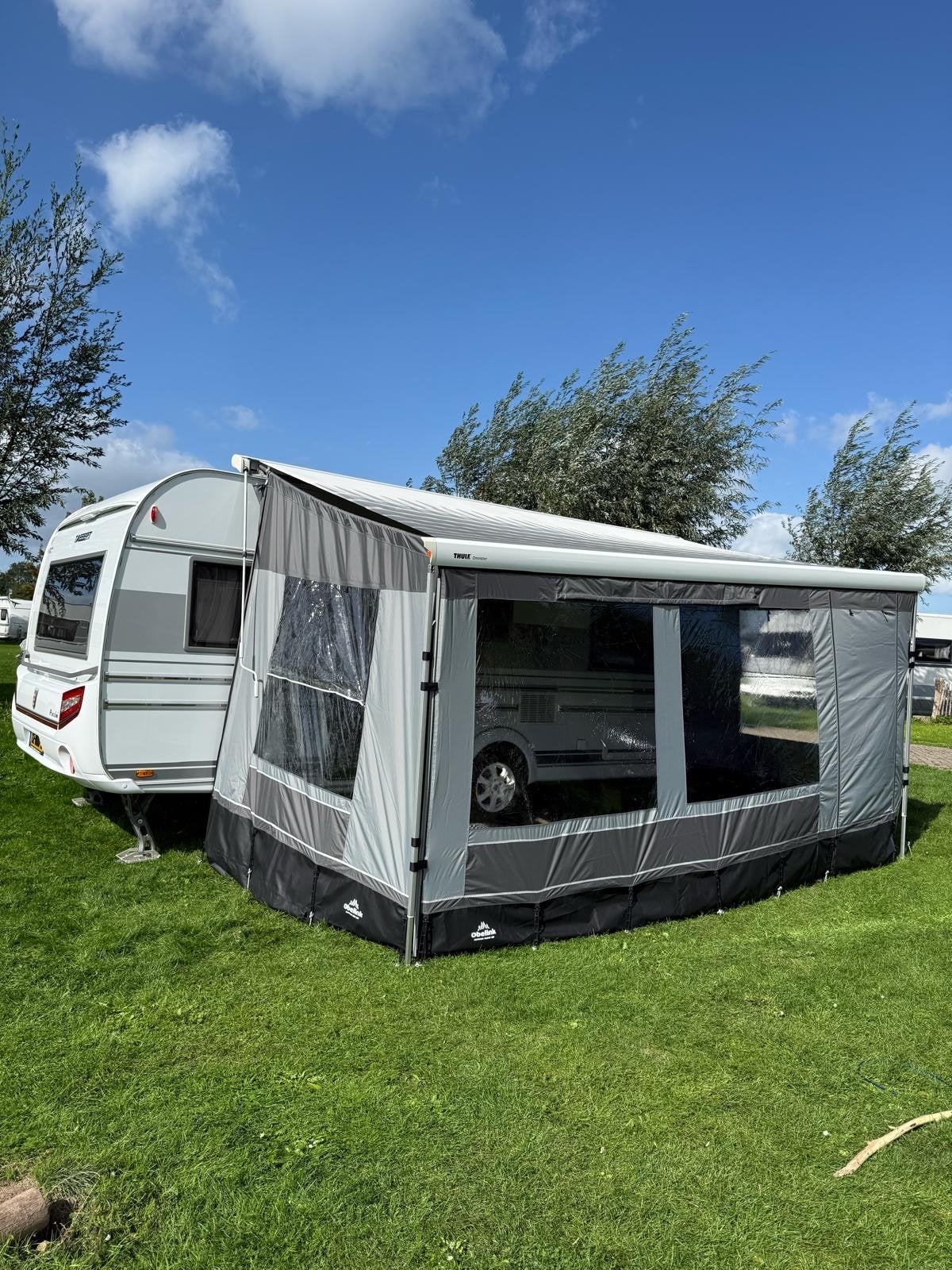 Obelink zijwanden voor Thule luifel 4.50 x 2.50 (1x gebruikt, Ophalen of Verzenden, Zo goed als nieuw, Thule