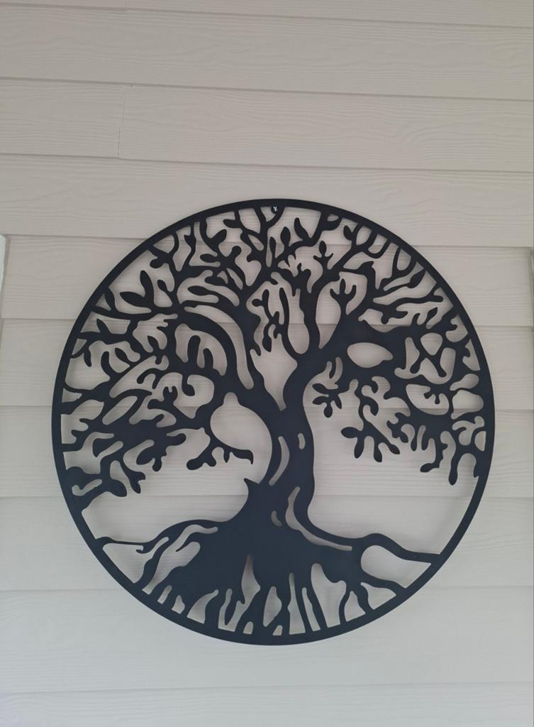Mooie wanddecoratie kleur zwart, Ophalen