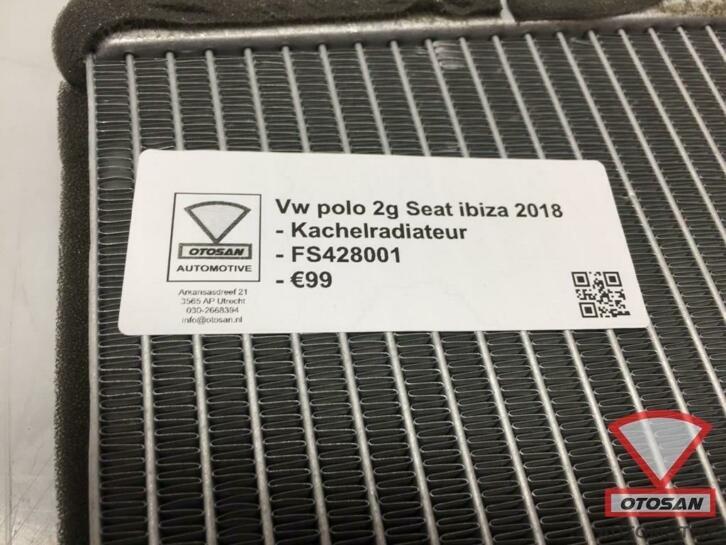 vw polo 2g seat ibiza 2018 kachelradiateur fs428001, Gebruikt, Volkswagen, Volkswagen AG, Berliner Ring 2
38440  Wolfsburg, DE