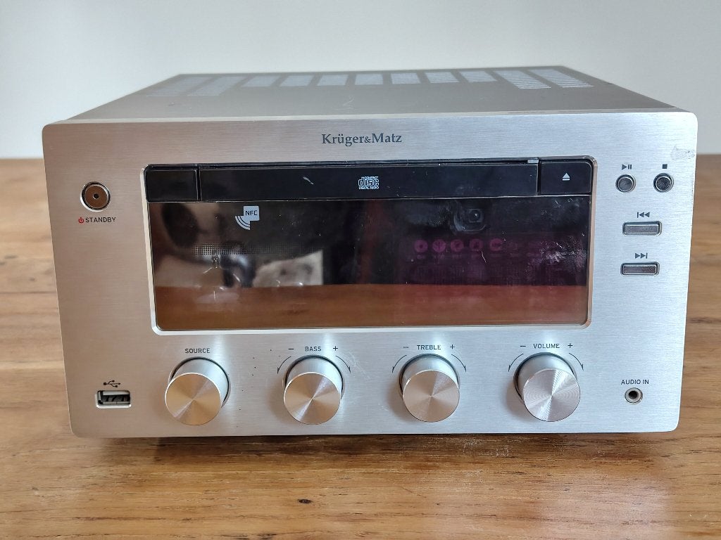Krüger & Matz KM1598 buizen HiFi-versterker, Ophalen of Verzenden, Zo goed als nieuw, 60 tot 120 watt, Overige merken