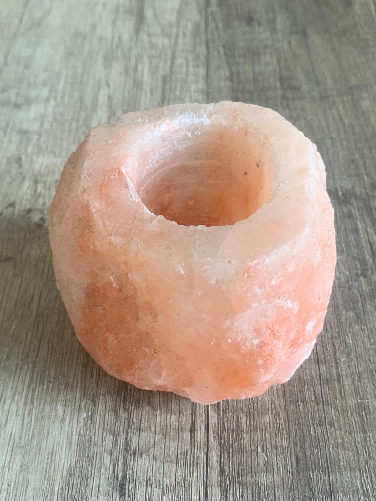 Himalaya Zout Waxinelichthouder - Natuurlijk Roze, Gebruikt, Overige merken, Waxinelichthouder, Ophalen of Verzenden