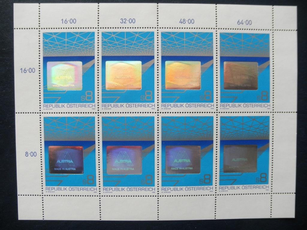 Postzegels Oostenrijk 1988 Export Hologram - cw 18,00 postfr, Ophalen of Verzenden, Postfris