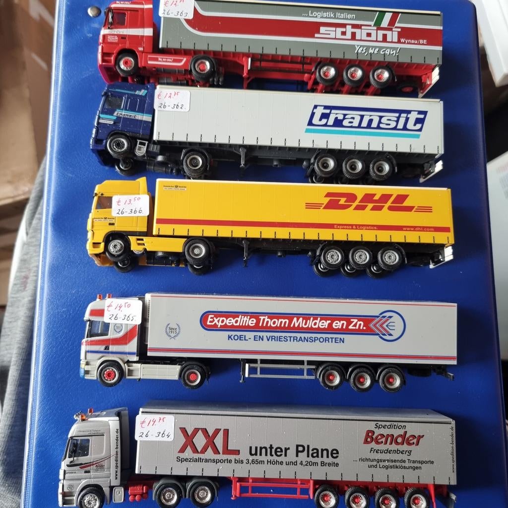 DIVERS DAF-MAN-MBENZ-SCANIA 1:87, Ophalen of Verzenden, Bus of Vrachtwagen, Overige merken