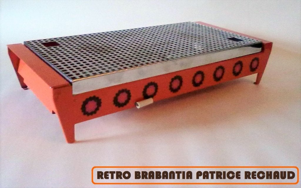 vintage retro jaren 70 Brabantia Patrice rechaud warmhoud, Ophalen of Verzenden, Metaal, Brabantia, Oranje