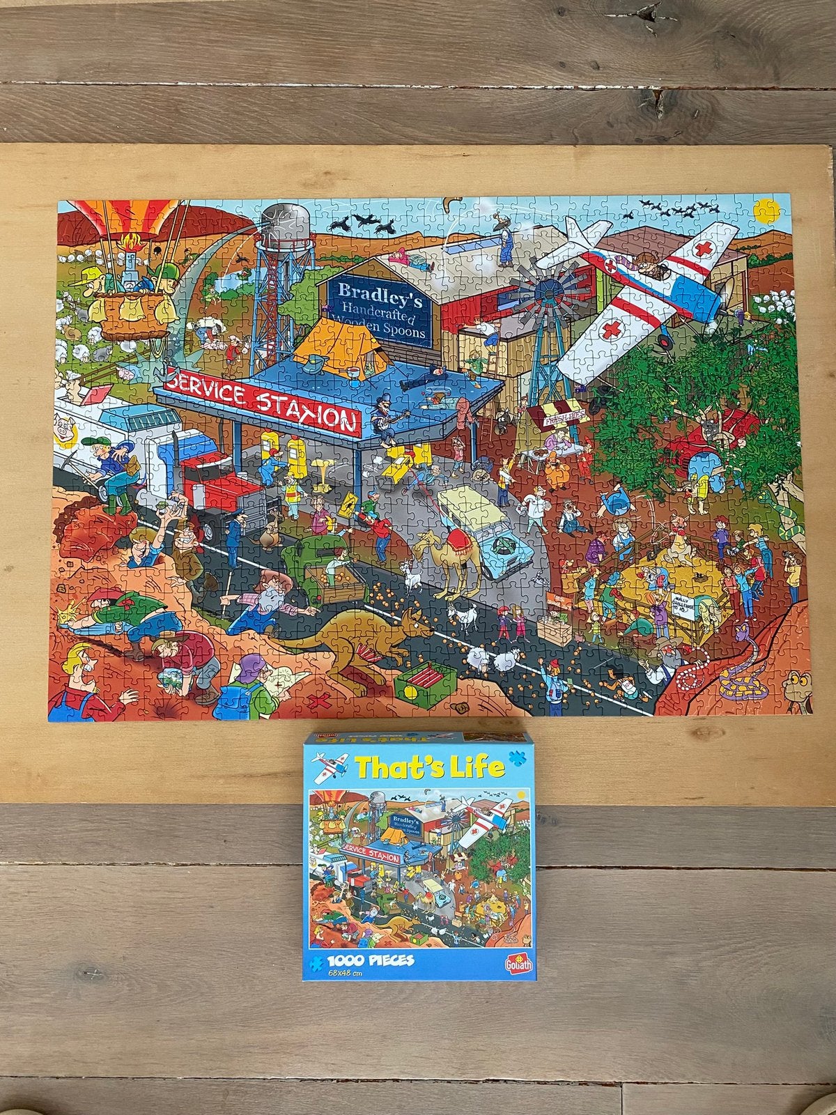 puzzel outback Australië 1000 stukjes, Ophalen, 500 t/m 1500 stukjes, Zo goed als nieuw
