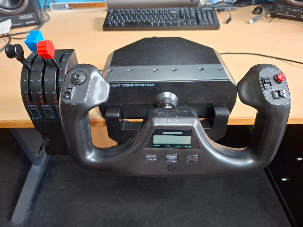 Logitech Flight Yoke System, Ophalen of Verzenden, Zo goed als nieuw, Logitech
