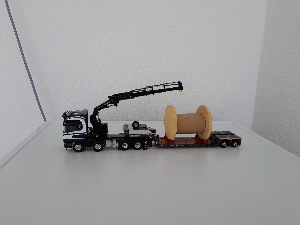 Scania van Arjan Kandt Transport met  dieplader/lading ., Verzenden, Nieuw, Bus of Vrachtwagen, Wsi