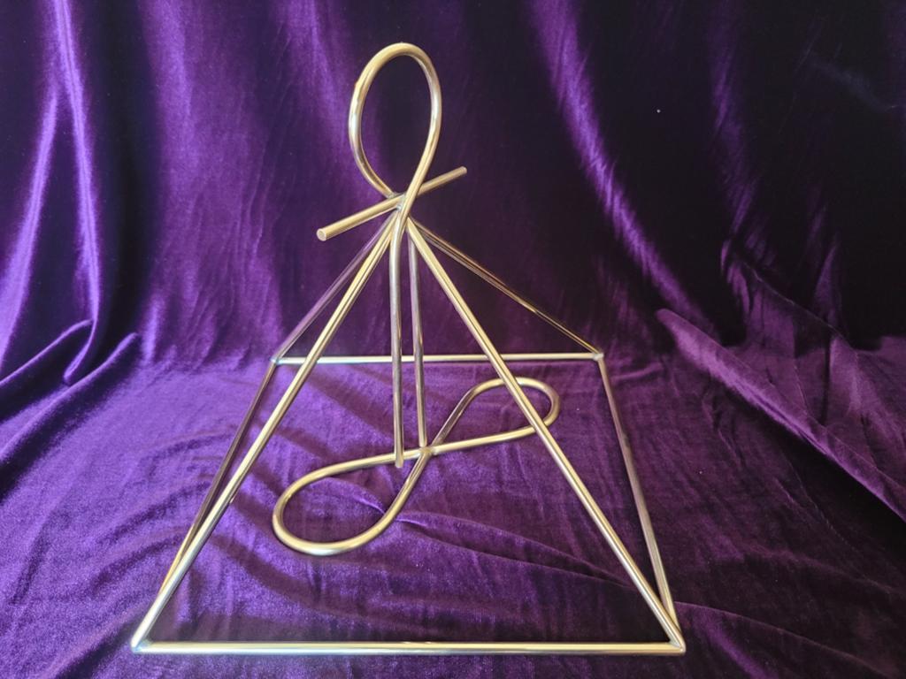 Piramide, Ankh en Lemniscaat., Ophalen of Verzenden, Beeld(je)