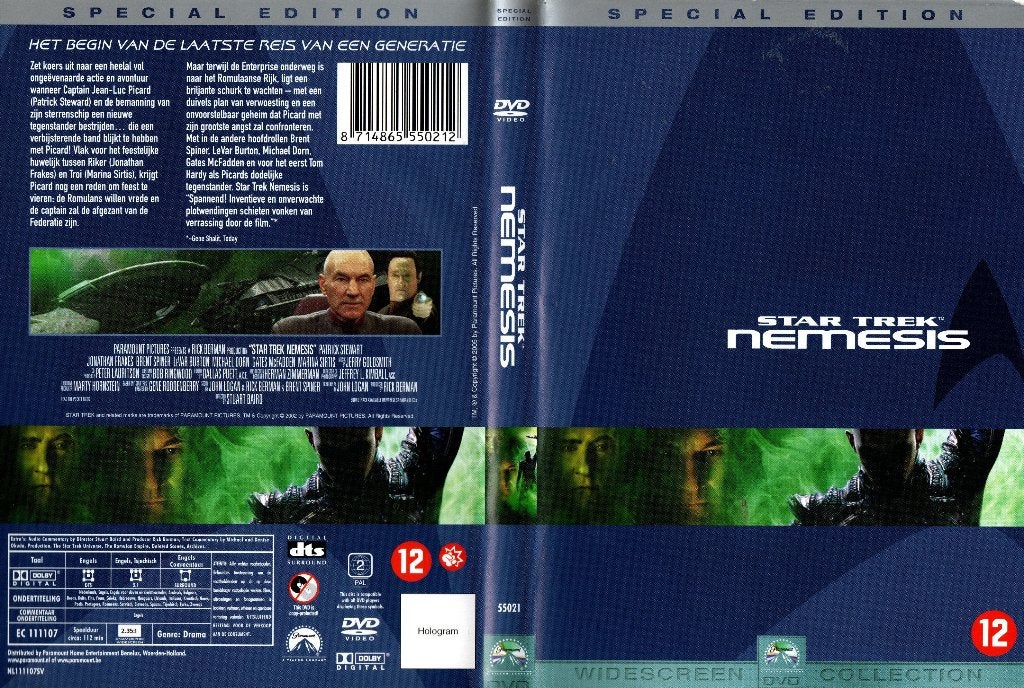 Star Trek, Nemesis, Vanaf 12 jaar, Ophalen of Verzenden, Zo goed als nieuw, Science Fiction en Fantasy