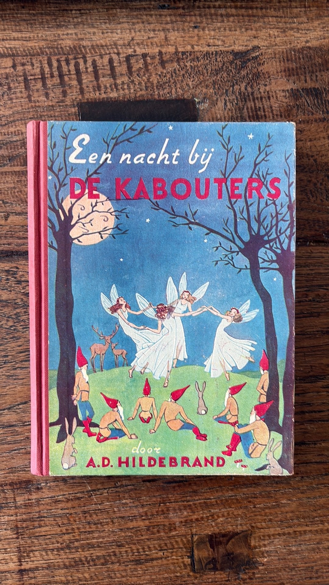 Oude Sprookjesboeken:  Een nacht bij de kabouters 1948, Boeken, Ophalen of Verzenden, Gelezen