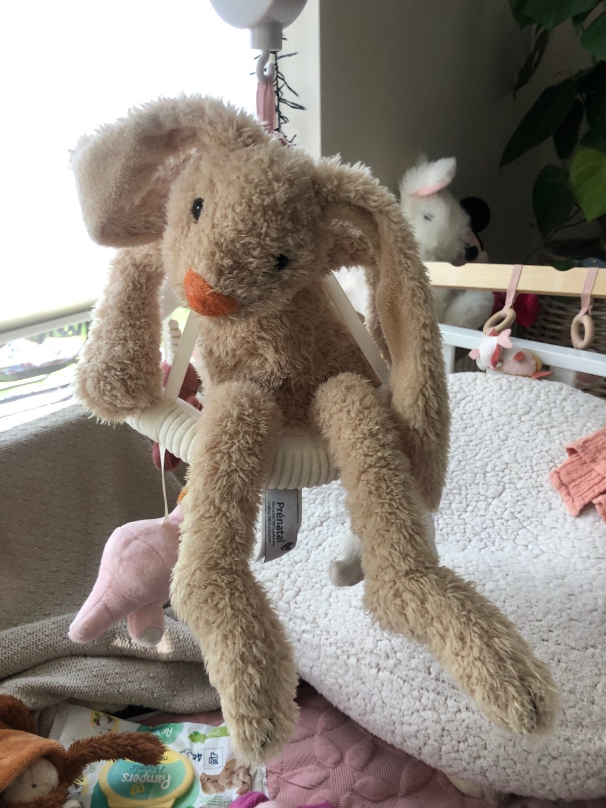 Knuffel Slungel Konijn - Zacht en Speels, Konijn, Ophalen of Verzenden, Zo goed als nieuw, Middelgroot (20 tot 80 cm)