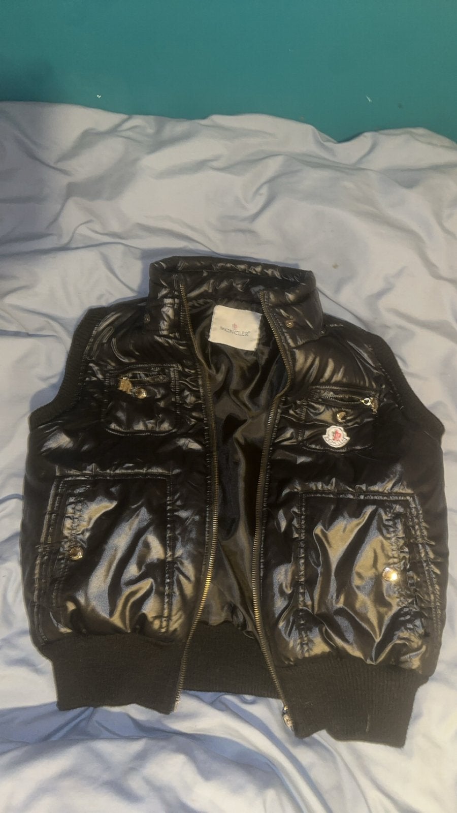 Moncler Bodywarmer Zwart, Verzenden, Zo goed als nieuw, Zwart