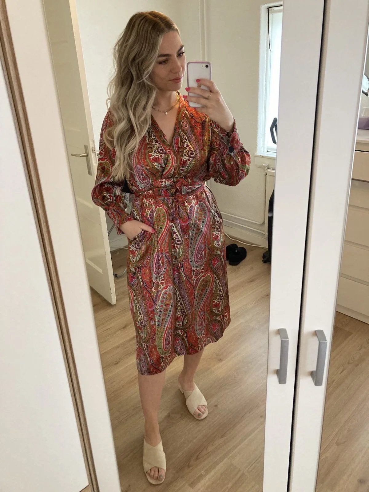 Zara paisley jurk maat S - in nieuw staat, Ophalen of Verzenden, Zo goed als nieuw, Maat 38/40 (M), Boven de knie