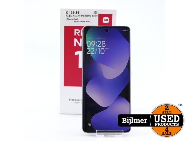 Redmi Note 15 5G 256GB Zwart | Nieuwstaat, Redmi, Zo goed als nieuw, Support@redmi.com, Xiaomi Corporation,
Xiaomi Science and Technology Park,
No.33 Xierqi Middle Road,
Haidian District, Beijing, 100085,
China