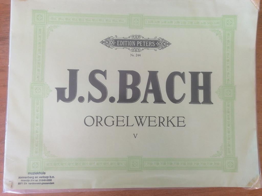 J.S. Bach Orgelwerke Band V - Edition Peters, Muziek en Instrumenten, Bladmuziek, Ophalen of Verzenden