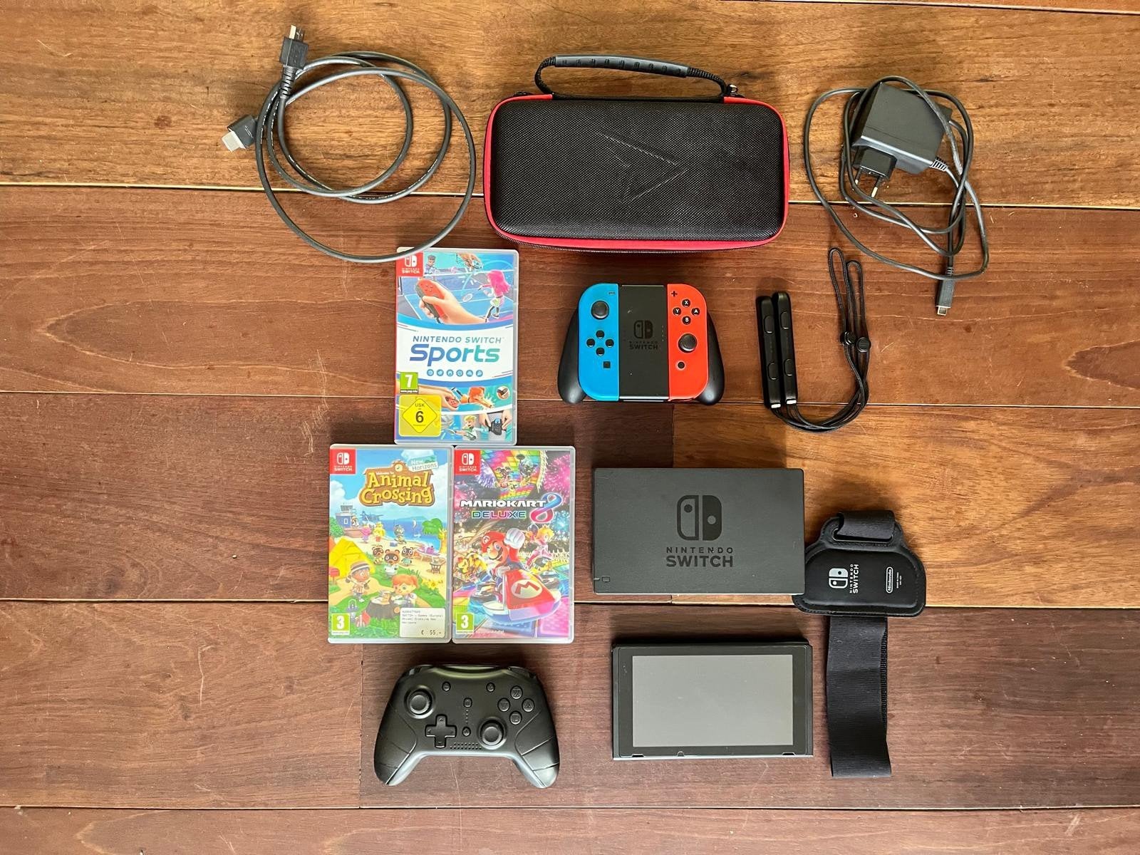 Nintendo Switch V1 met 3 games en extra controller, Spelcomputers en Games, Met games, Ophalen of Verzenden, Zo goed als nieuw