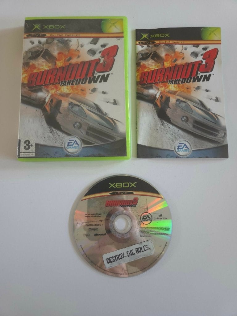 Xbox Original - Burnout 3 Takedown - 11000, Racen en Vliegen, Ophalen of Verzenden, Zo goed als nieuw, 3 spelers of meer
