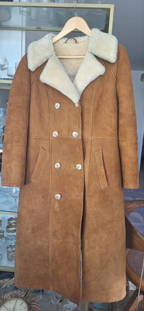 Lammy coat maat 36/38, Ophalen, Zo goed als nieuw, Bruin