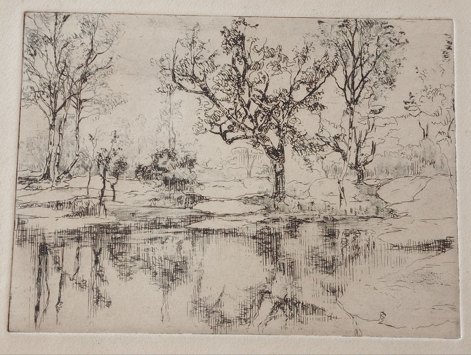 Ets '1e etat nature' stijl Willem Bastiaan Tholen/C.Donker, Ophalen of Verzenden